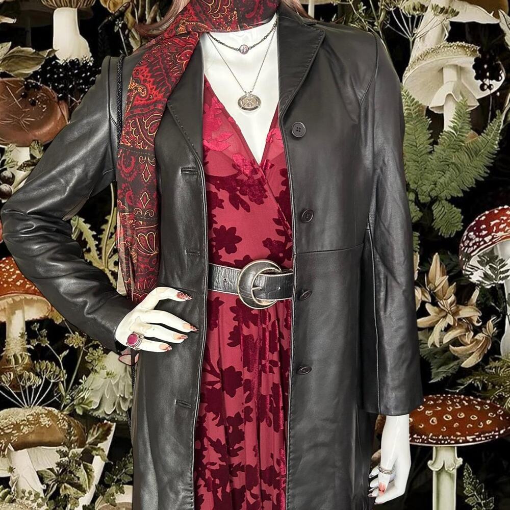 Brand new Kenneth Cole black leather coat women’s size XS